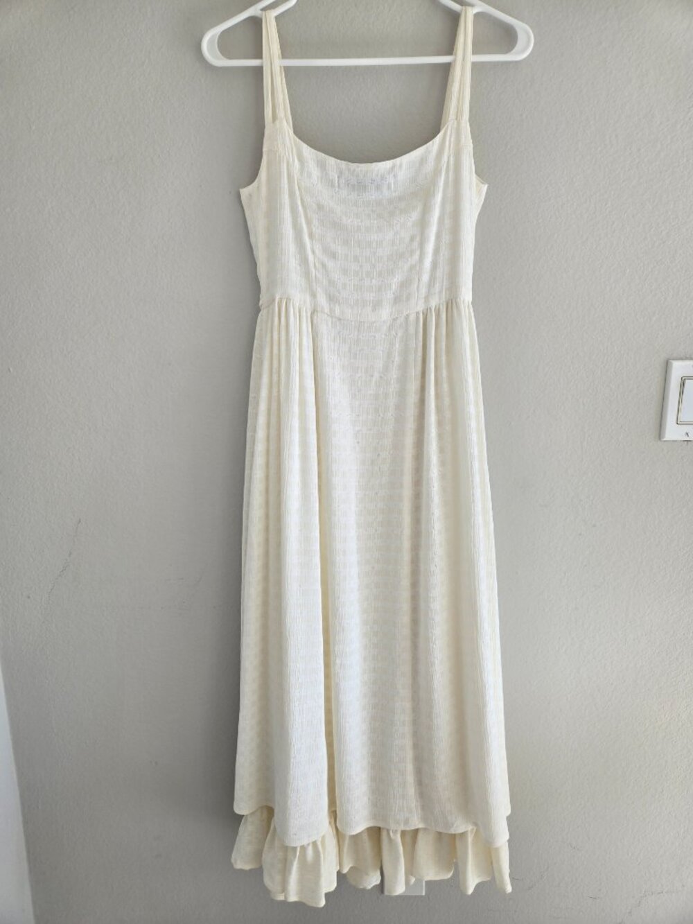 Christy Dawn "The Nicks" Dress in Ivory/Cream Ruffle Midi size XS Bohemian - Picture 3 of 17
